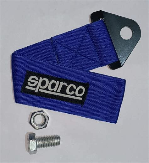 blue sparco tow strap